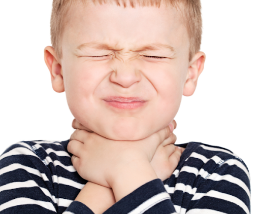Viêm amidan gây triệu chứng đau, rát họng ở trẻ
